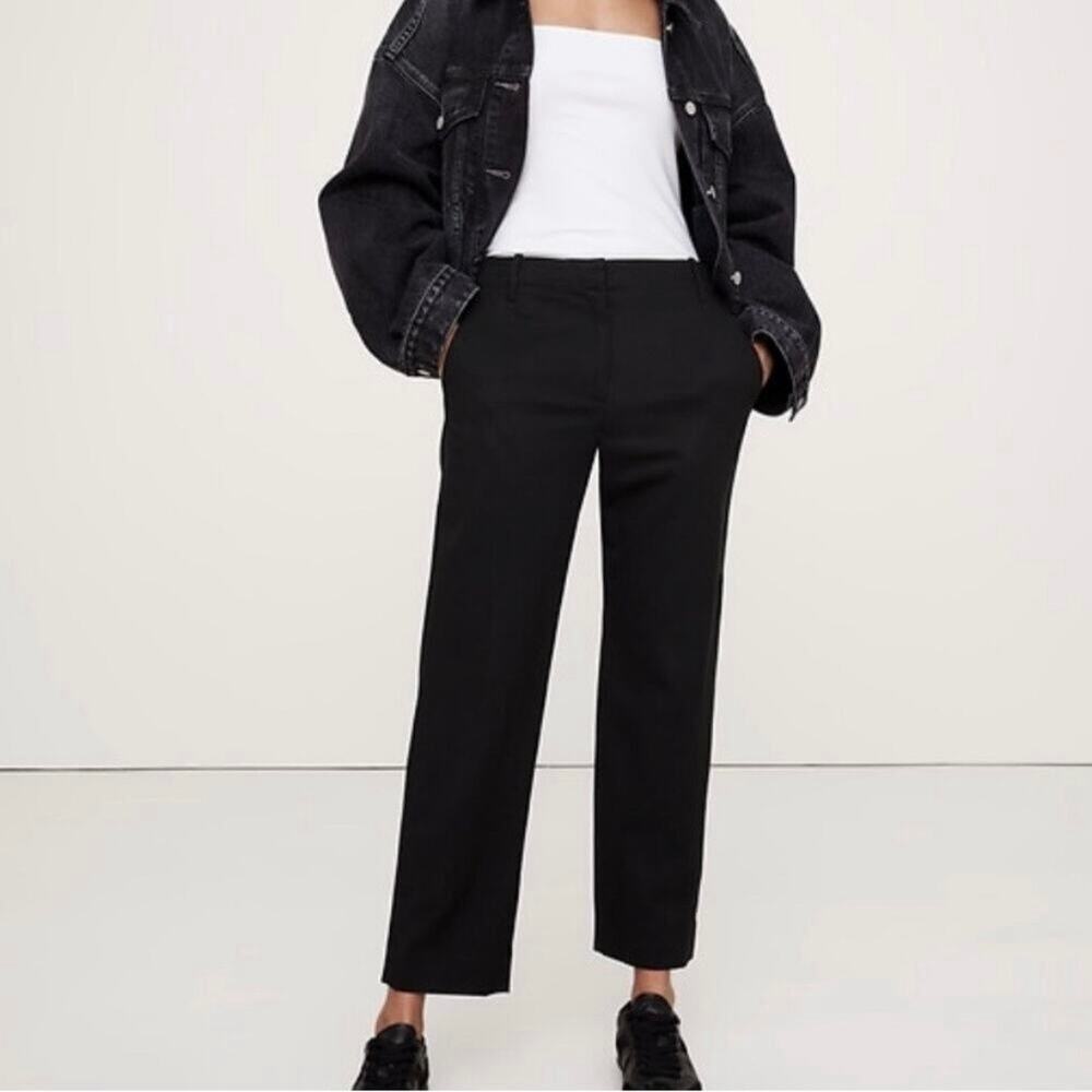Banana Republic All Day Pant Tencel Lyocell Cotton Black S 673016